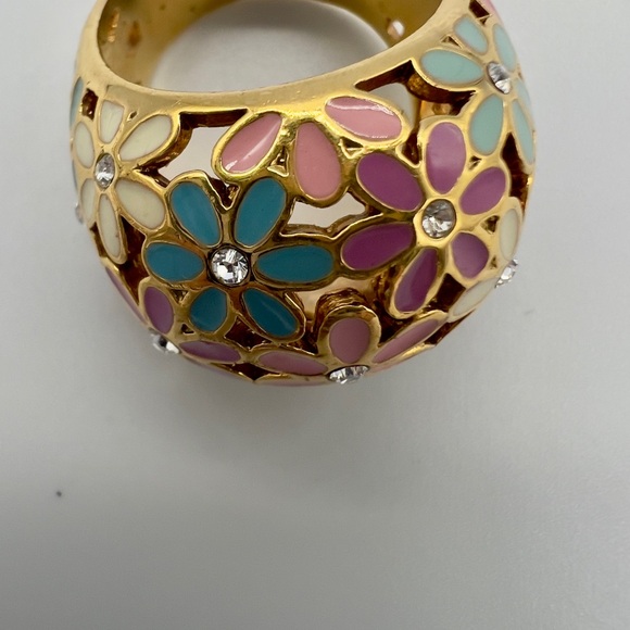 Coach Floral Dome Ring with Pastel Enamel - Picture 5 of 5